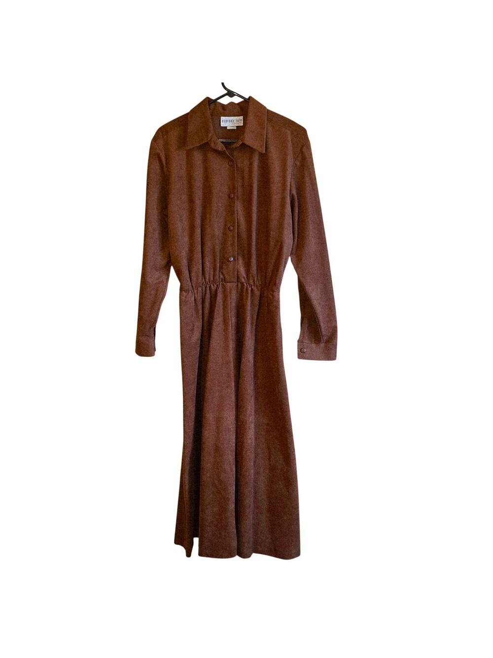 Vintage Bedford Fair faux suede maxi dress western boho size 12